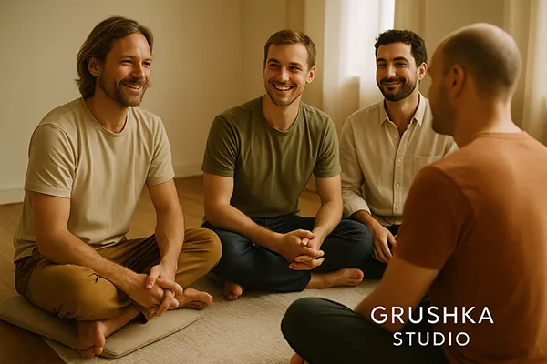Why Men’s Circles Started at Grushka Studio